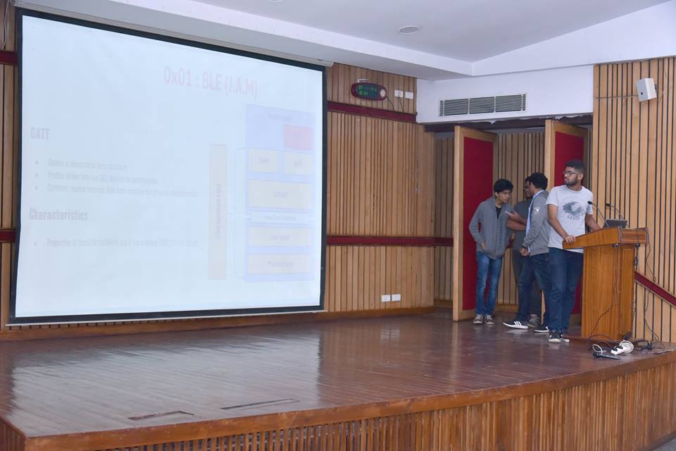 Figure 4: Presenting about BLE at IIT Kanpur